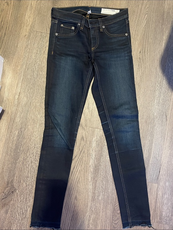 rag & bone Denim - rag & bone Dark Blue Skinny Jeans